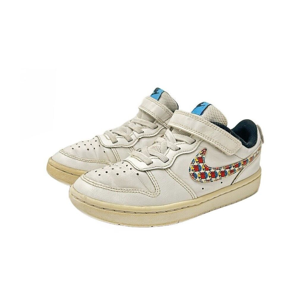 Nike Kids All Day Play Happy Hoops Basketball Swoosh Sneakers DM8099-100 Size 1Y